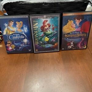 Disney Classic Princess DVD Set - Blue, Red, Yellow